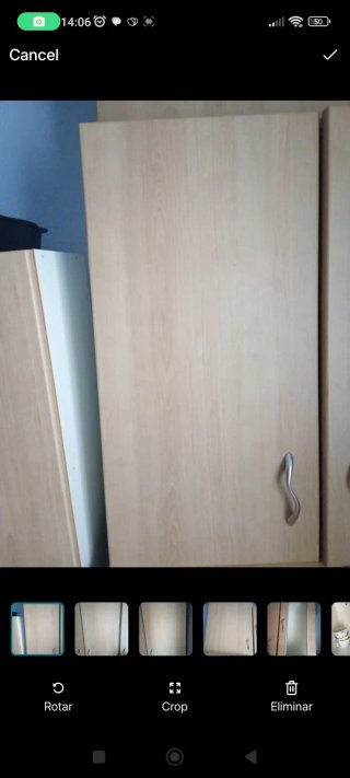 Modulo de cocina alto de madera