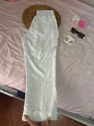 Pantalón blanco fluido