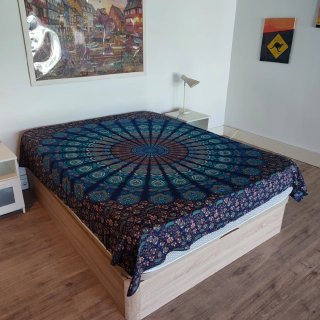 Tela Mandala Hindú Algodón grande.