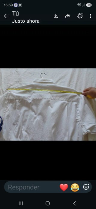 Camisa Renzo Blanca Hombre Talla XL