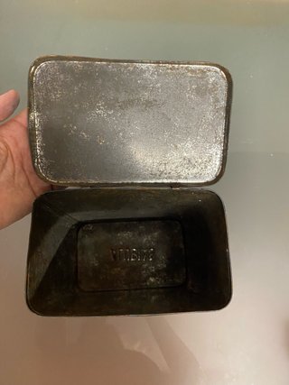 Caja Metálica Antigua Phoscao de alubias