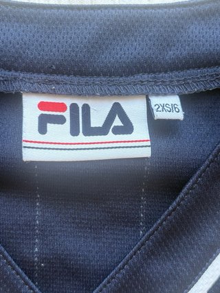 Camiseta Béisbol Fila Rayas Azul Marino Talla XS