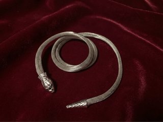 Collana/bracciale serpente argento