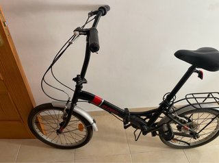 Bicicleta Plegable Negra