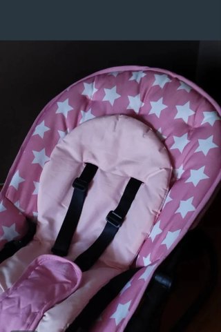 Hamaca bebé Asalvo Baby estrellas rosa