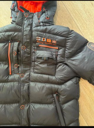 Chaqueta Norway Negra y Naranja