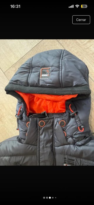 Chaqueta Norway Negra y Naranja