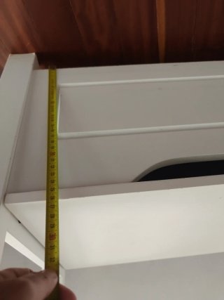 Baúl banco de madera blanco