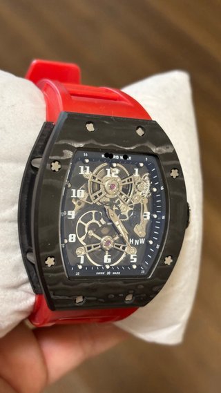Orologio Richard Mille Uomo Nero Rosso