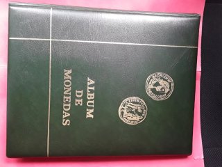 ALBUM CLASIFICADOR MONEDAS MARCA PRONUMAS+12 HOJAS