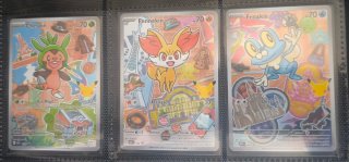 Pokémon primer compañero Chespin, Fennekin, Froaki