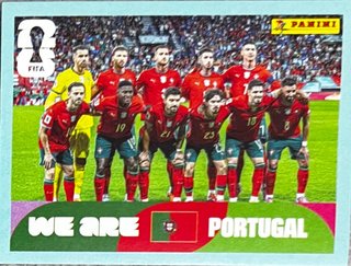 Cromo Equipo Portugal FIFA Panini