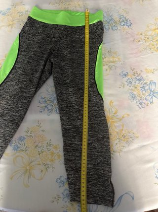 Leggings Deportivos Mujer Gris y Verde