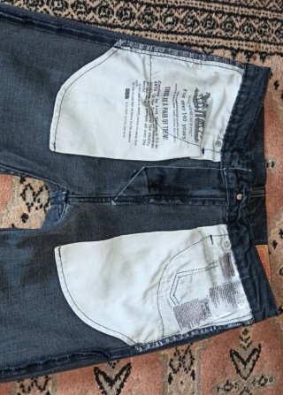 Pantalón vaquero elástico azul