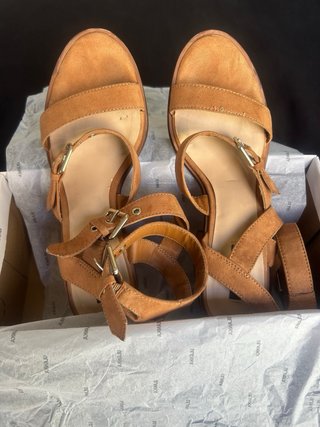 Sandalias Stradivarius Marrones Talla 37