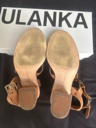 Sandalias Stradivarius Marrones Talla 37