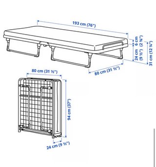 Cama plegable IKEA NORRUDDEN