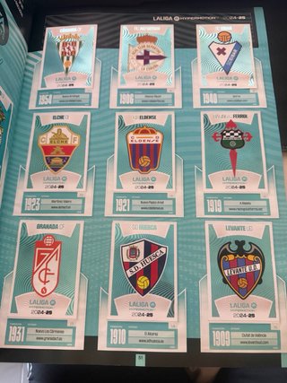 Colección Cromos Liga ESTE 24/25