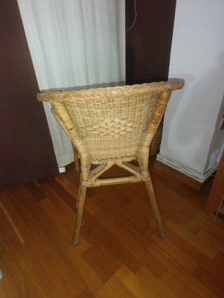 Sillón de mimbre