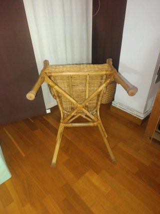 Sillón de mimbre