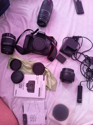 Cámara Canon EOS 750D + Lentes y Accesorios