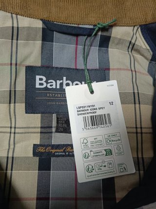 Chaqueta Barbour Spey nueva