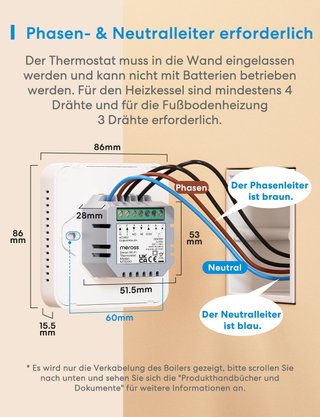 Meross Termostato WiFi Caldera HomeKit Alexa