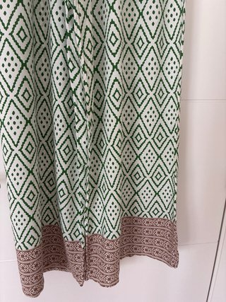 Pantalón ancho estampado geométrico