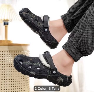 Chanclas de invierno con forro polar.