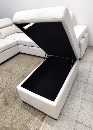 Sofá cama rinconera Teen 264cm + puf con arcón!!