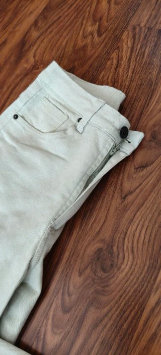 Pantalón ancho tiro alto verde