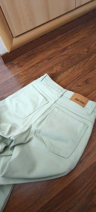 Pantalón ancho tiro alto verde