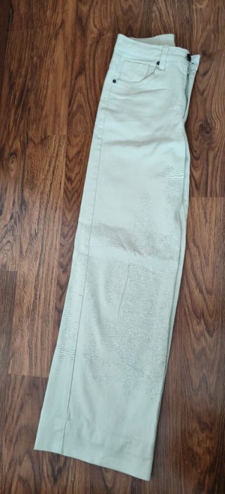 Pantalón ancho tiro alto verde