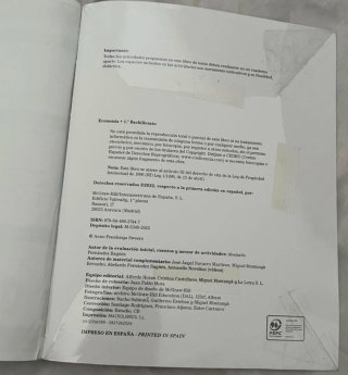 Economía 1.o Bachillerato