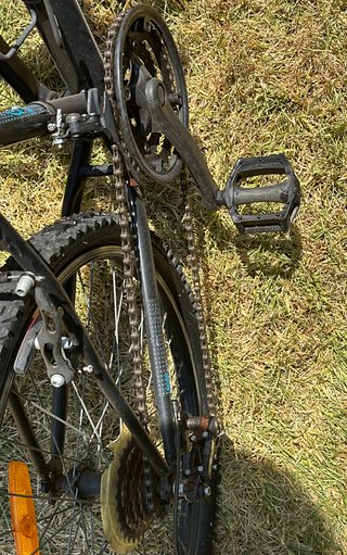 Bicicleta B'TWIN de montaña azul y negra