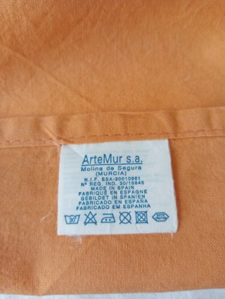 Sábanas cuna: Rayas y Naranja. ArteMur