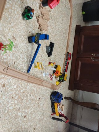 Tren de madera para niños