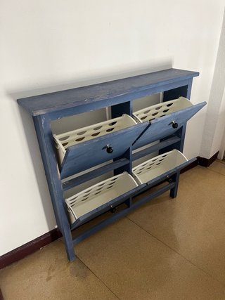 Zapatero Ikea Azul Personalizado