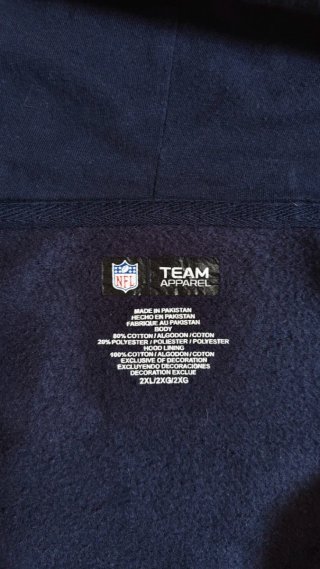 Sudadera Zip NFL Team Apparel - XXL