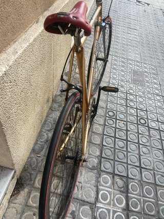 Bicicleta Fixie Dorada Bobet vintage