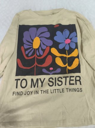 Camiseta Zara To My Sister Flores