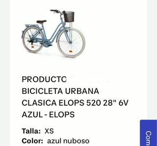 Bicicleta BTWIN ELOPS 520 Urbana