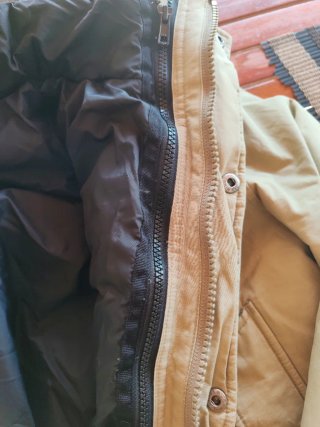 Chaqueta Woolrich desmontable beige