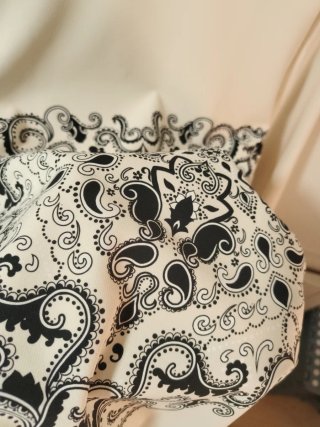 Vestido Zara blanco y negro