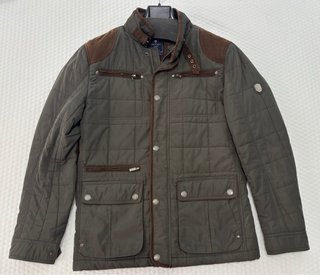 Chaqueta acolchada Forecast verde/marrón