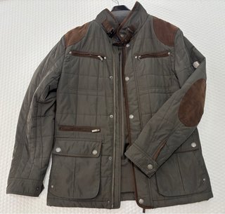 Chaqueta acolchada Forecast verde/marrón