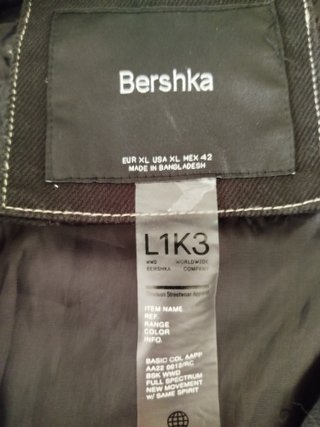 Cazadora Bershka XL bicolor