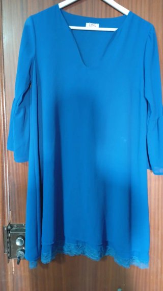Vestido IRIS azul talla única