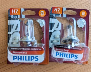 Bombillas Philips H7 24V 70W Camión (2 uds)
