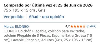 COLCHON PLEGABLE ( INVITADOS, CAMPER , CAMPING)